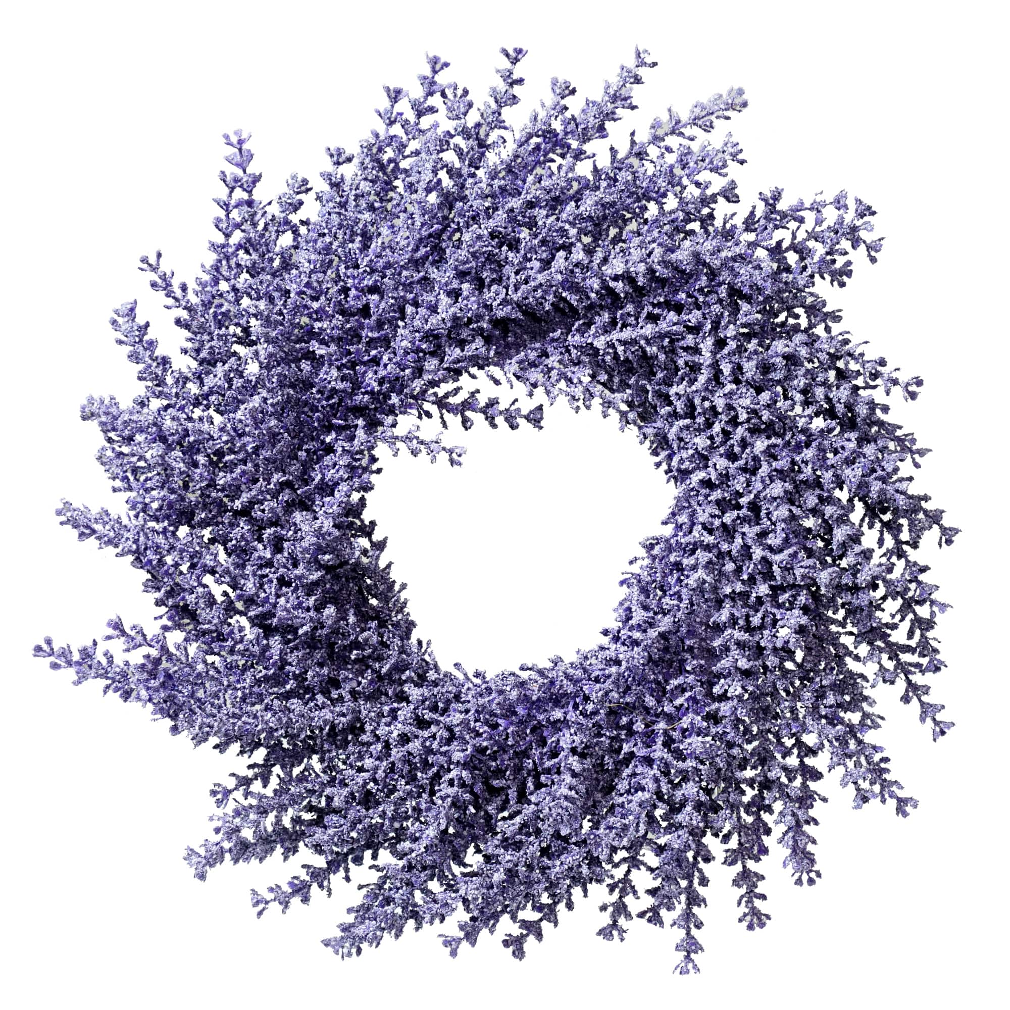 13.7" Purple Wisteria Spring Wreath